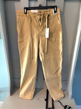 Women’s Judy Blue Casual Drawstring Utility Pants - Tan